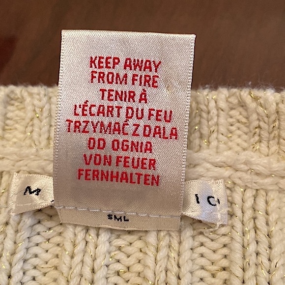 Max Studio Cream Faux Fur Ribbed Sweater Sleeveless Open Cardigan Size M - Picture 9 of 10